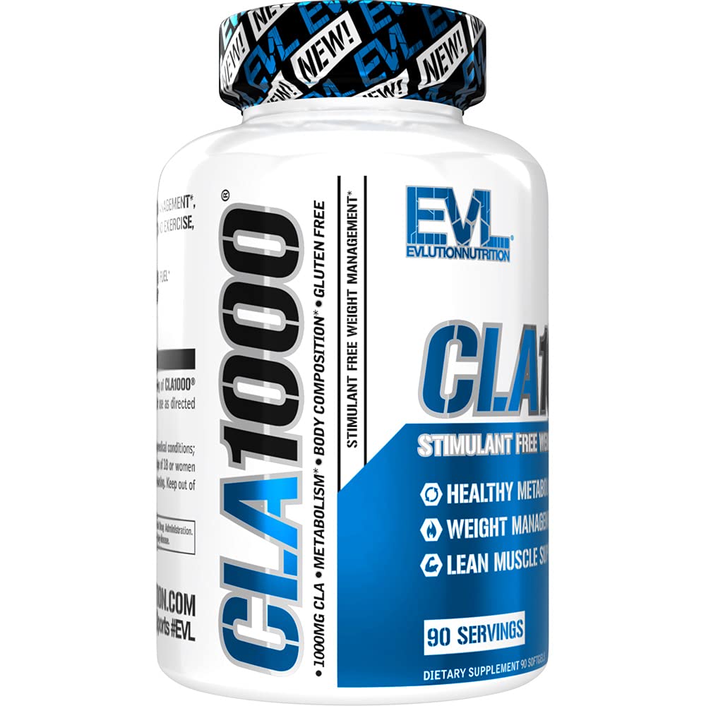 Conjugated Linoleic Acid CLA Pills - CLA 1000mg Diet Pills to Support Weight Loss Fat Burning EvlutionUS supplements