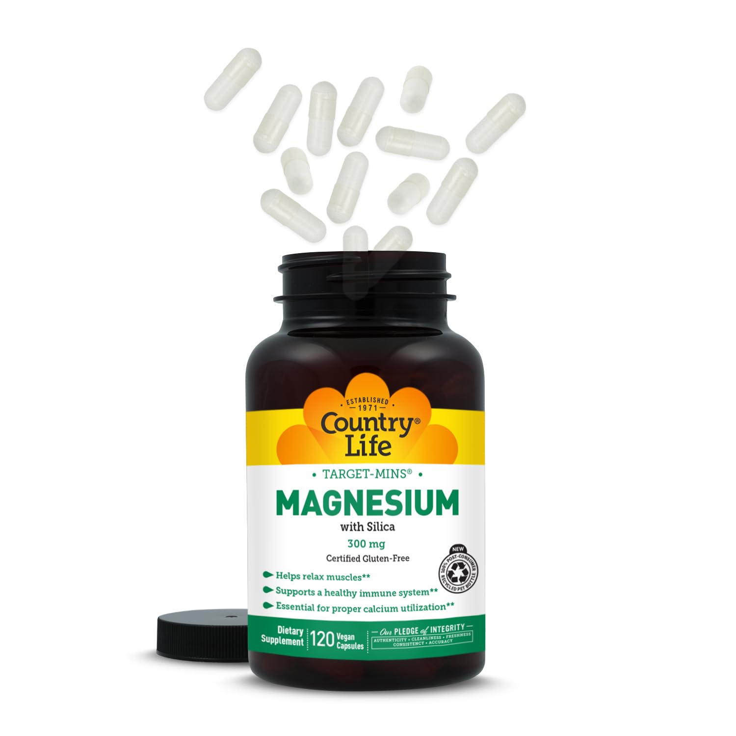 Target-Mins Magnesium with Silica 300 mg 120 Vegetarian Capsules Country LifeAu supplements