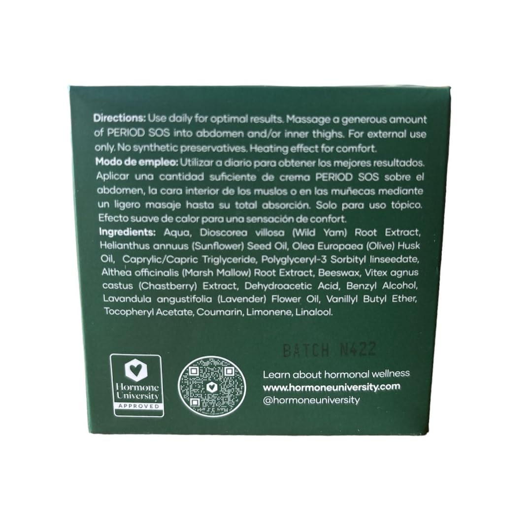 Glow Botanica | Period SOS - Real Wild Yam Cream for PMS Symptom Relief - Topical Supplement Glow BotanicaAu supplements