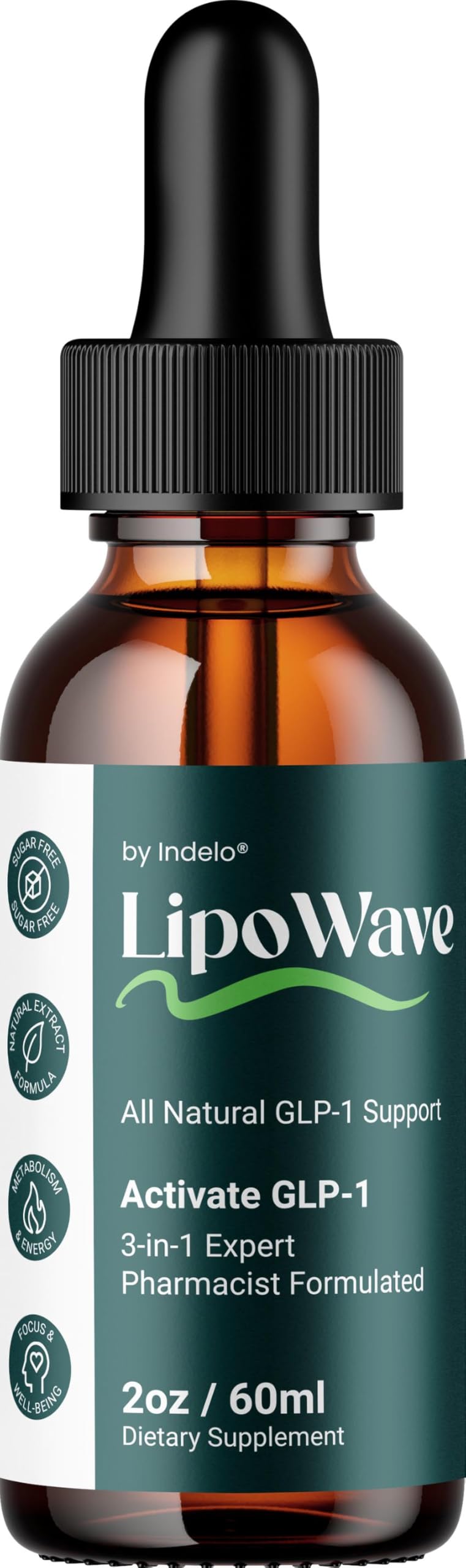 LipoWave Drops – Natural Liquid Dietary Blend for Daily Health Support (1 Month Supply) IndeloAu supplements