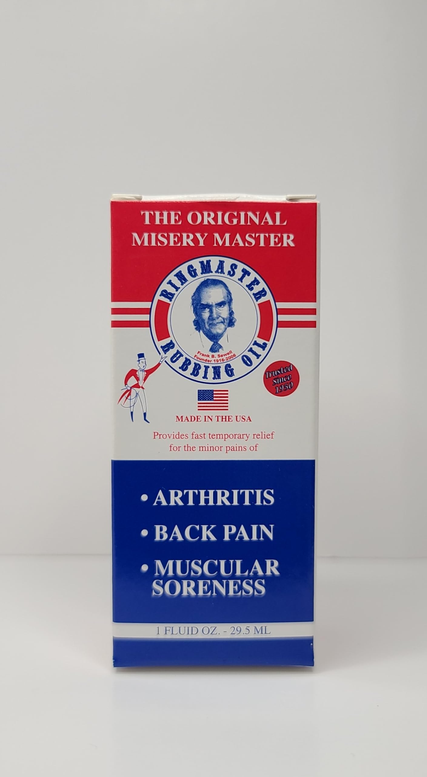 Ringmaster Rubbing Oil Pain Relief Since 1950 Made in USA for Arthritis, Rheumatism, Muscular Joint Soreness (1 oz) Ringmaster Rubbing OilAu supplements