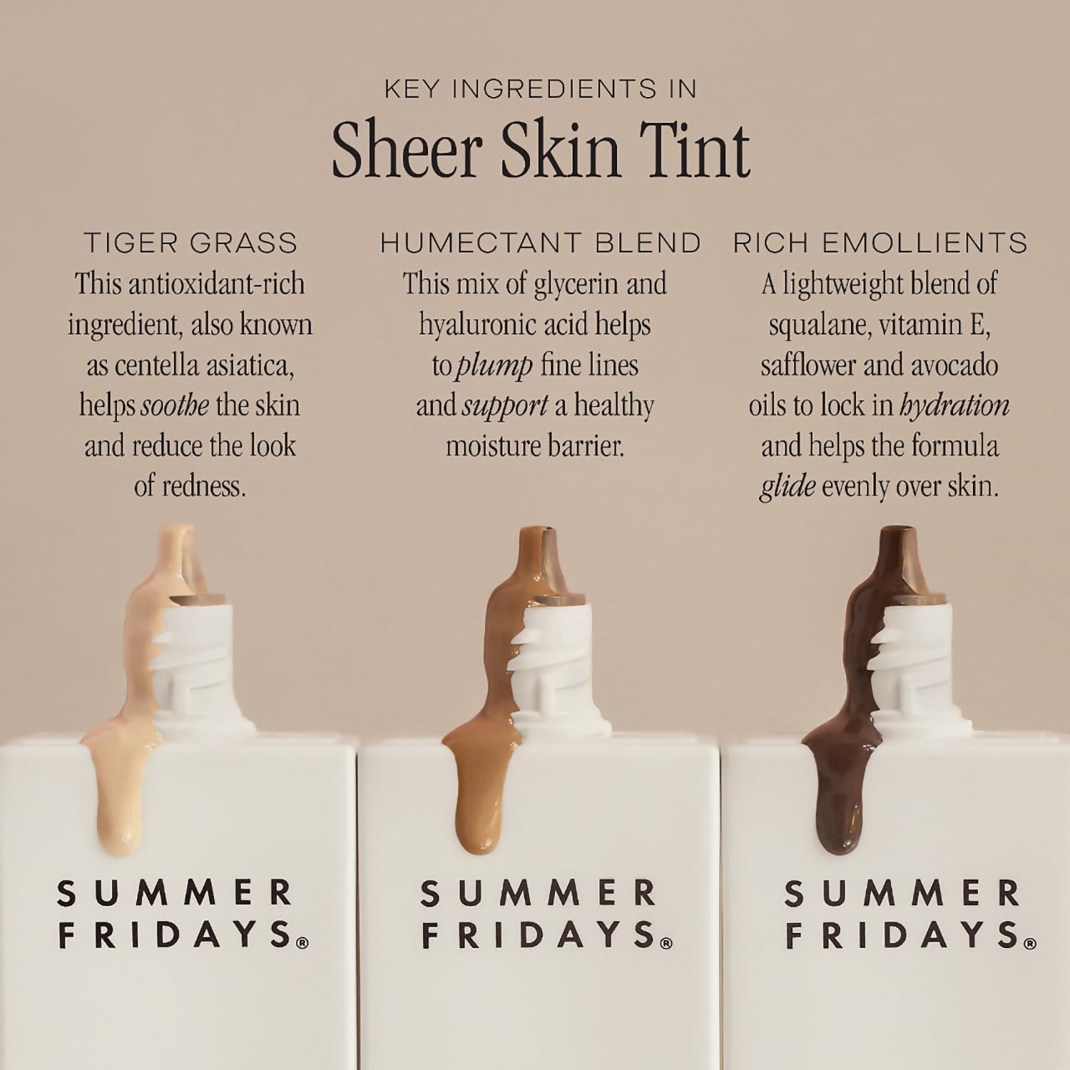 Summer Fridays Sheer Skin Tint - Skin Tint with Hyaluronic Acid - Helps Diminish Uneven Skin Tone - Sheer to Light Coverage - Shade 5 - Medium with Warm Neutral Undertones (1 Fl Oz) Summer FridaysAu supplements