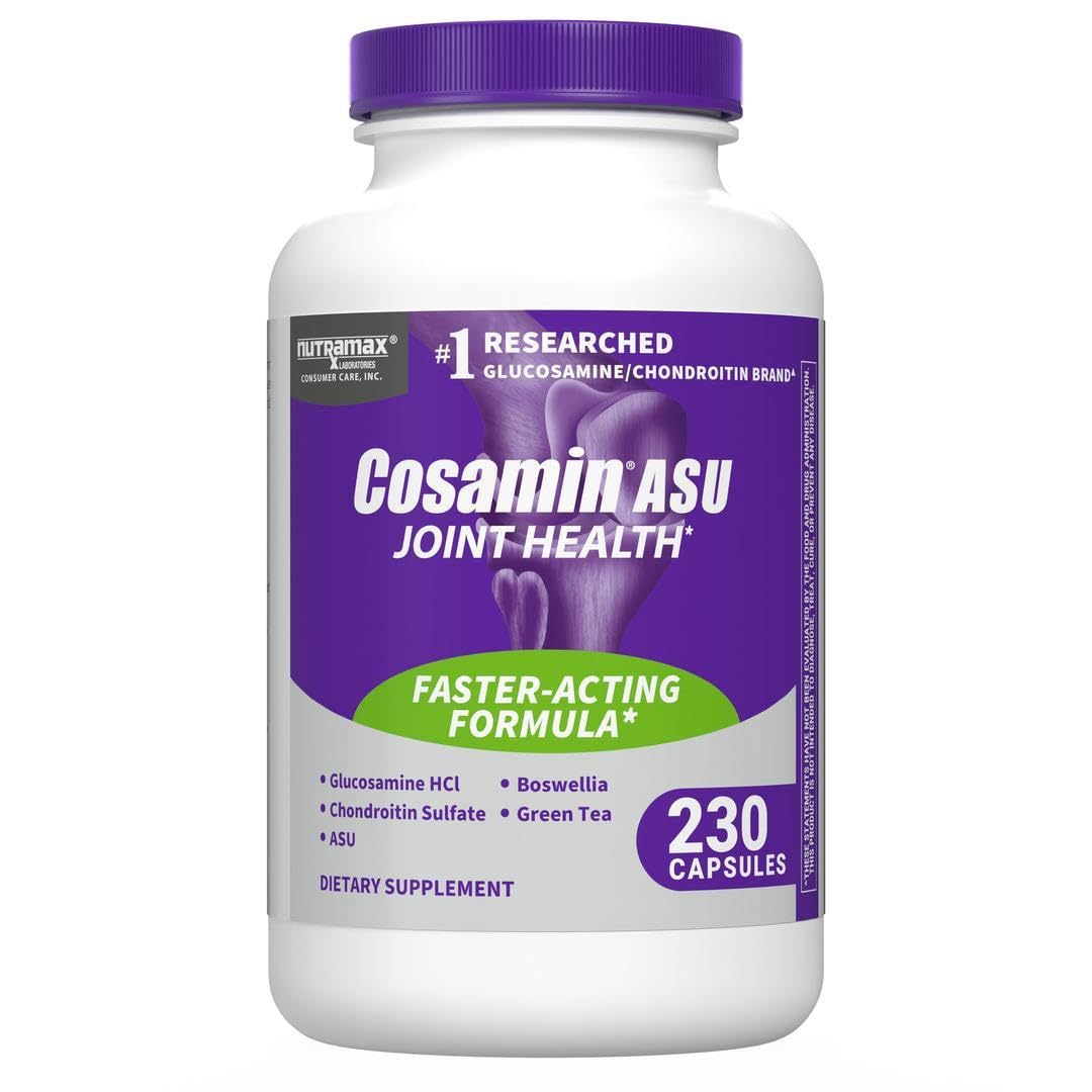 Nutramax Laboratories Cosamin® ASU Joint Health Supplement with Glucosamine, Chondroitin & ASU for Adult Men & Women, Joint Supplement, 230 Capsules Nutramax LaboratoriesAu supplements