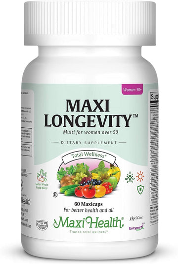 Womens Multivitamin 50 Plus – Daily Multivitamin for Women Over 50 with Vitamin B12, A, D, C, Zinc, Magnesium & More – Energy, Immune & Heart Support Womens Multi Vitamins - Non-GMO – 60 Capsules Maxi HealthAu supplements