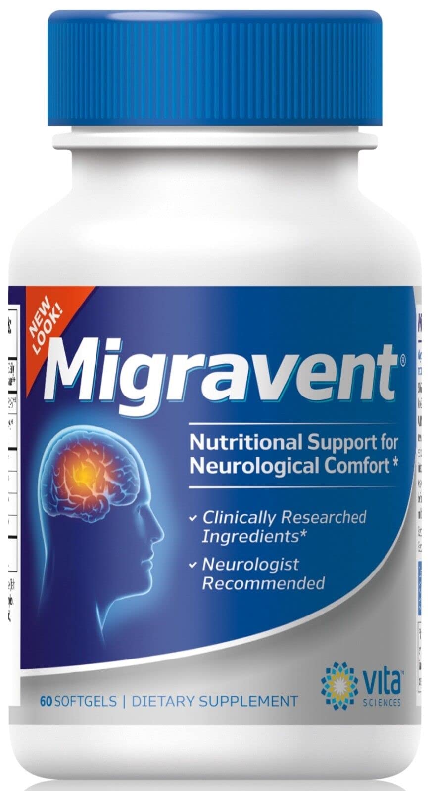 Vita Sciences Migravent – Advanced Nutritional Formula with Magnesium, CoQ10, Vitamin B2, and Butterbur for Brain and Circulatory Wellness – 60 Capsules Vita SciencesAu supplements