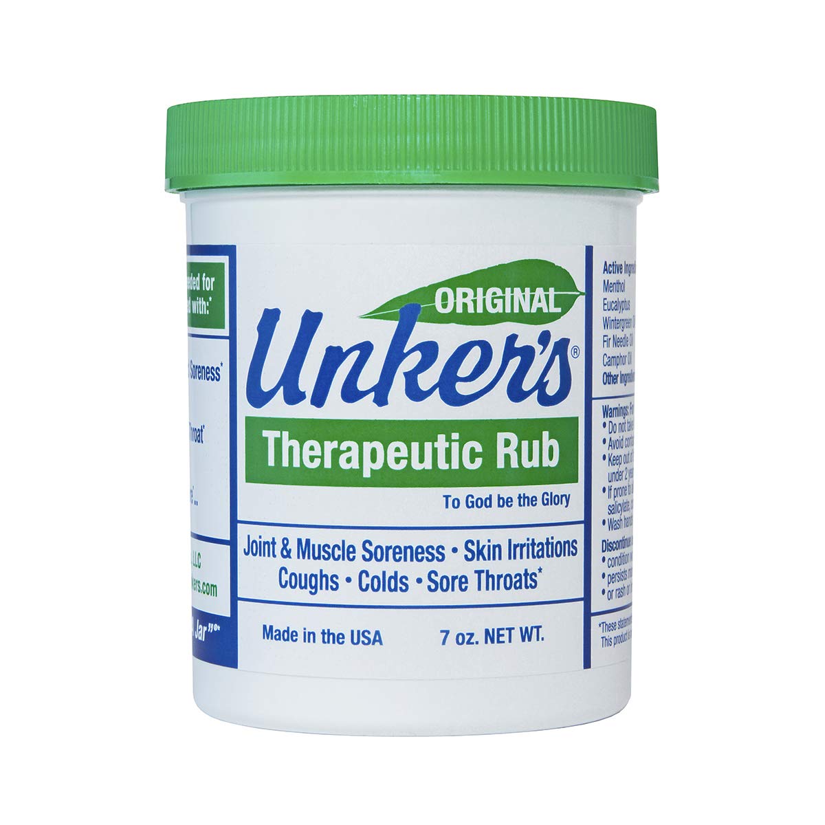 Unker's Unker's therapeutic rub 7 ounces, 7 Ounce Unker'sAu supplements
