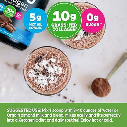 Orgain Keto Collagen Protein Powder, Chocolate - 10g Grass Fed Hydrolyzed Collagen OrgainUS supplements