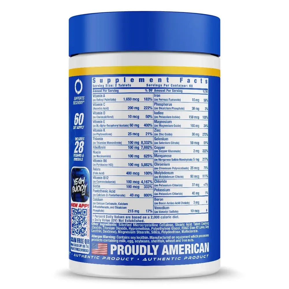 Ronnie Coleman Signature Series Vita XS Multivitamin for Men and Women, Daily Nutritional Support with B Vitamins and Minerals Ronnie Coleman Signature SeriesAu supplements