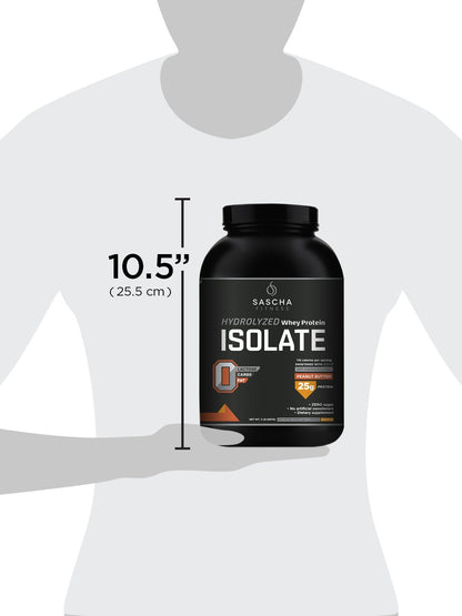 SASCHA FITNESS Hydrolyzed Whey Protein Isolate,100% Grass-Fed ,2.3 Pounds SASCHA FITNESSUS supplements