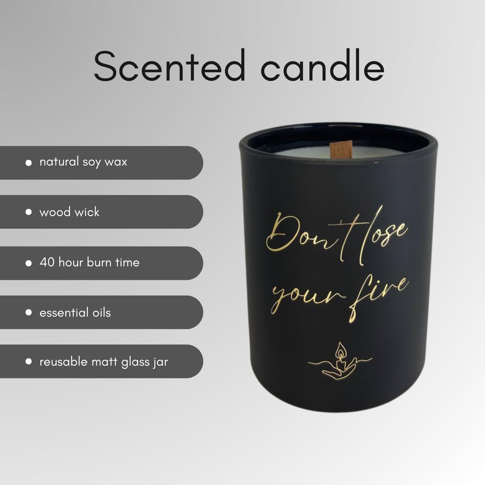 100% Natural Soy Wax Candle, Valentines Day Gifts for Women & Men, Candles for Home LomillaAu supplements