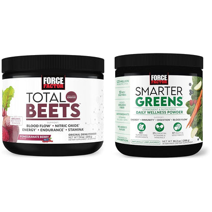 Force Factor Total Beets Drink Mix Superfood Powder with Nitrates to Support Circulation Force FactorUS supplements
