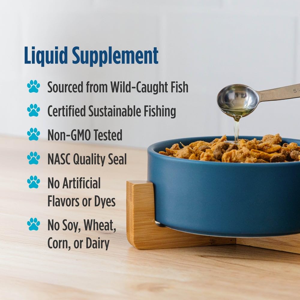 Nordic Naturals Omega-3 Pet, Unflavored - 16 oz - 1380 mg Omega-3 Per Teaspoon - Fish Oil for Large to Very Large Dogs with EPA & DHA - Promotes Heart, Skin, Coat, & Immune Health Nordic NaturalsAu supplements