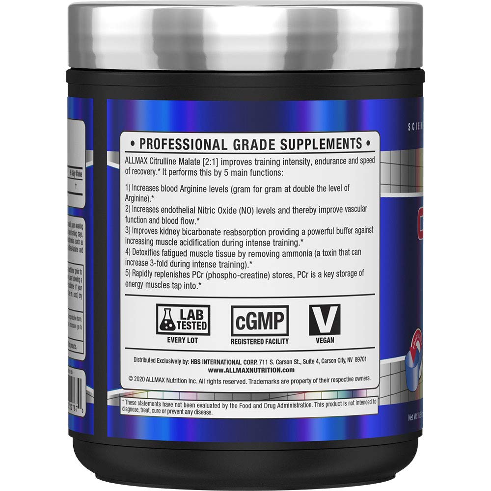 ALLMAX Essentials CITRULLINE MALATE 2:1 - 300 g Powder - Improves Endurance ALLMAX NutritionAu supplements