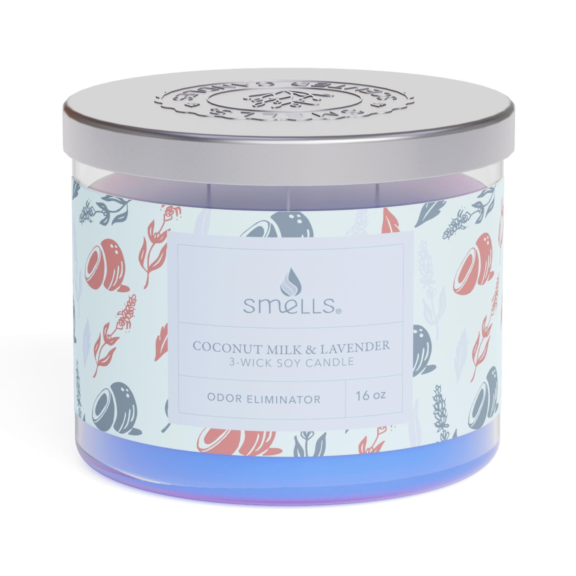 Smells - Odor Eliminator - Premium Soy Wax Jar Scented Candle 12oz. and 16oz. - 100% Cotton Single Wick SmellSAu supplements