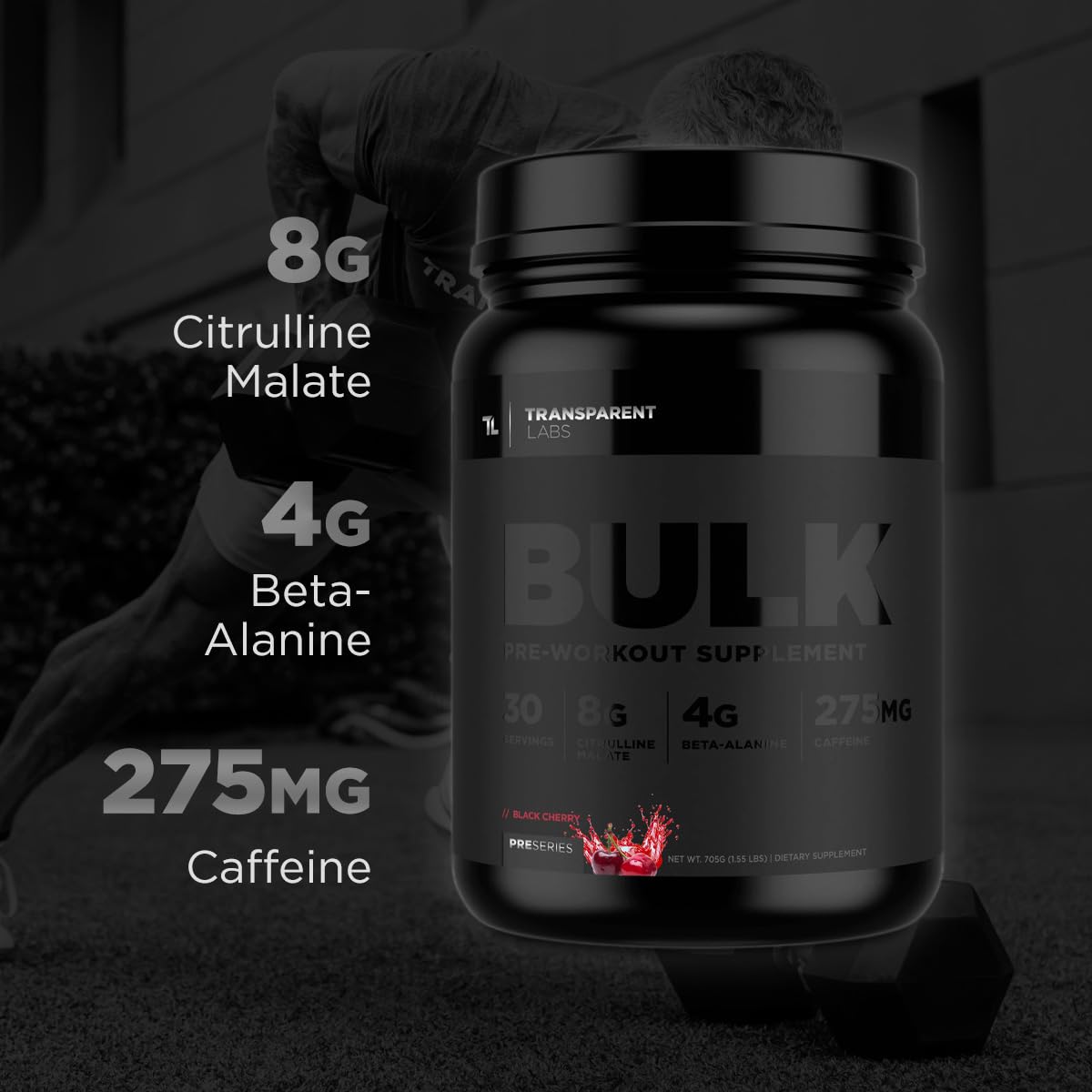 Transparent Labs Bulk Black - Sour Gummy - 30 Servings Transparent LabsAu supplements