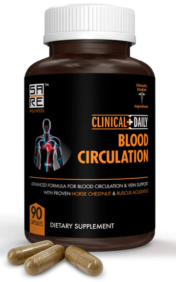 Clinical Daily Blood Circulation Supplements. Butchers Broom, Horse Chestnut, Hawthorn Clinical DailyUS supplements