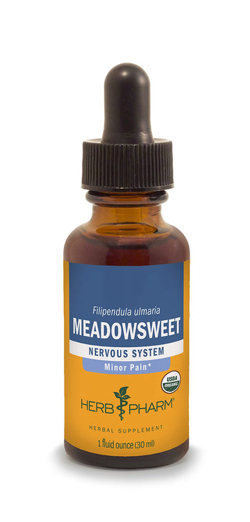 Herb Pharm Certified Organic Meadowsweet Liquid Extract for Minor Pain - 1 Ounce (DMEAD01) Herb PharmAu supplements