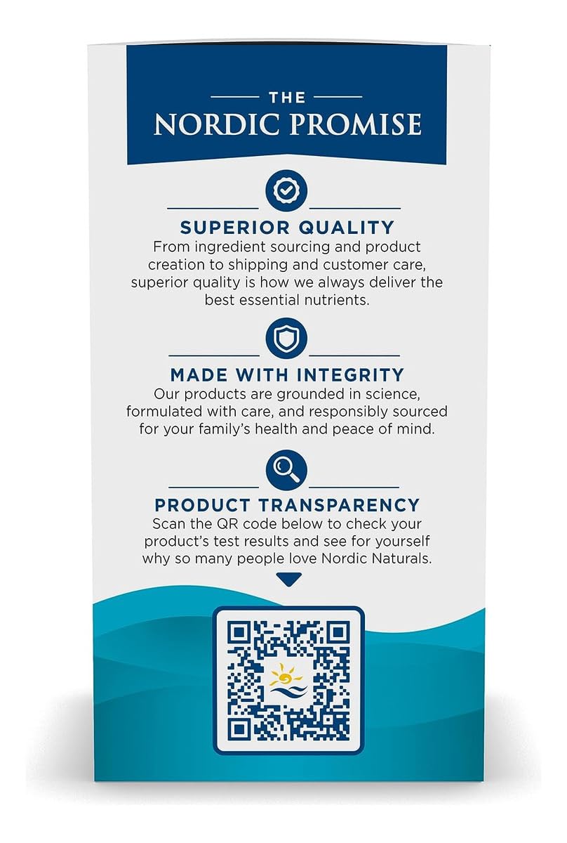 Nordic Naturals Omega-3 in Fish Gelatin, Lemon Flavor - 60 Fish Gels - 690 mg Omega-3 - Fish Oil - EPA & DHA - Immune Support, Brain & Heart Health, Optimal Wellness - Non-GMO - 30 Servings Nordic NaturalsAu supplements