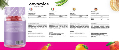 Kids Magnesium Gummies – Vegan - 1 Month Supply – Childrens Supplements – 30 Chewa novominsUS supplements