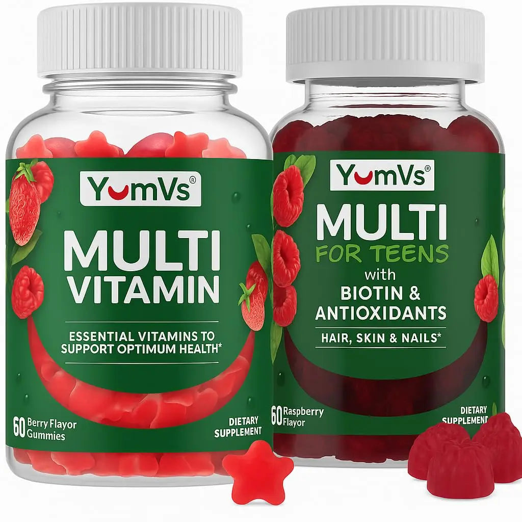 Multivitamin for Adults & Teens Bundle – Complete Daily Health Support Gummies YUM-V'SAu supplements