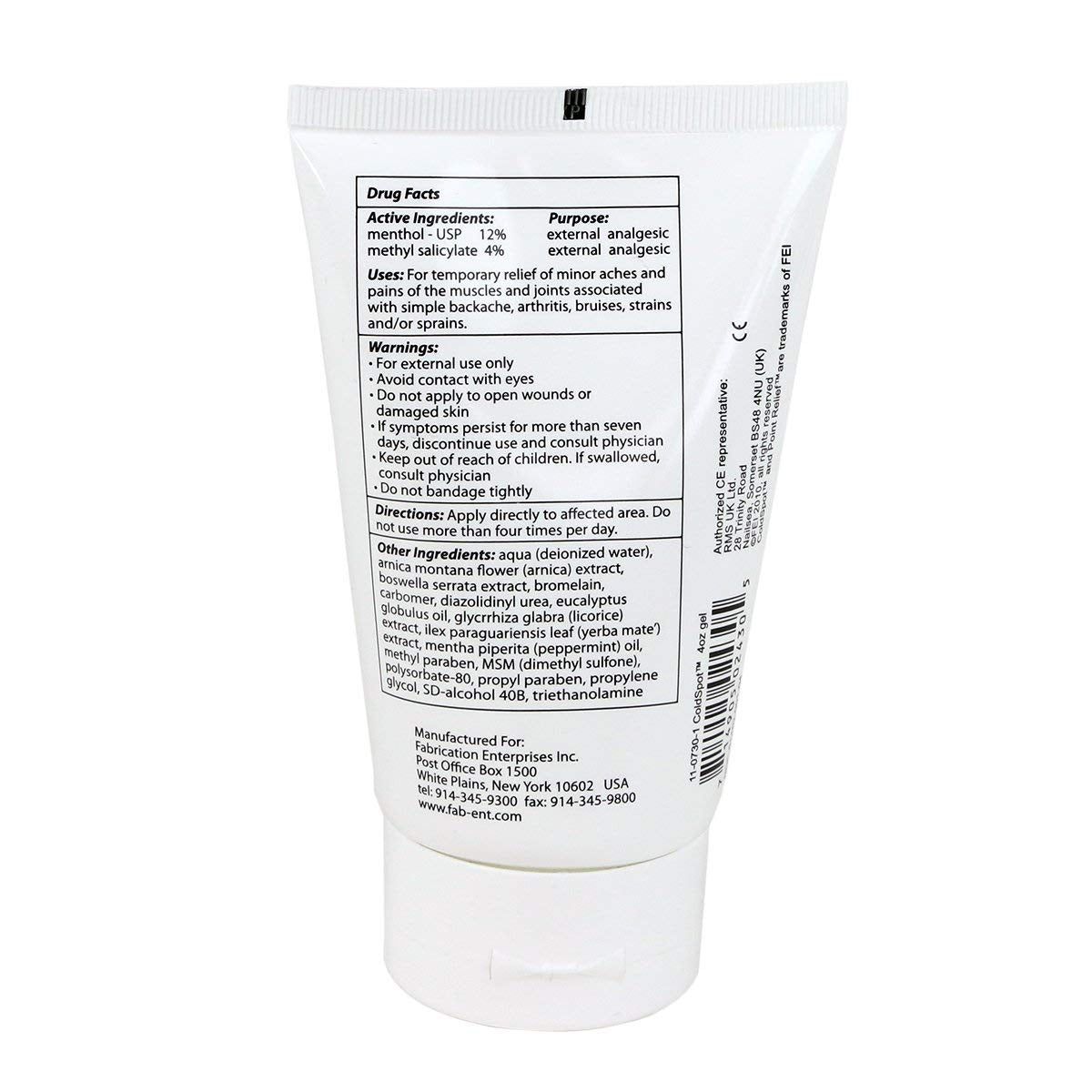SPECIAL PACK OF 3-Point Relief© ColdSpot© Pain Relief Gel 4oz Tube BSVIAu supplements