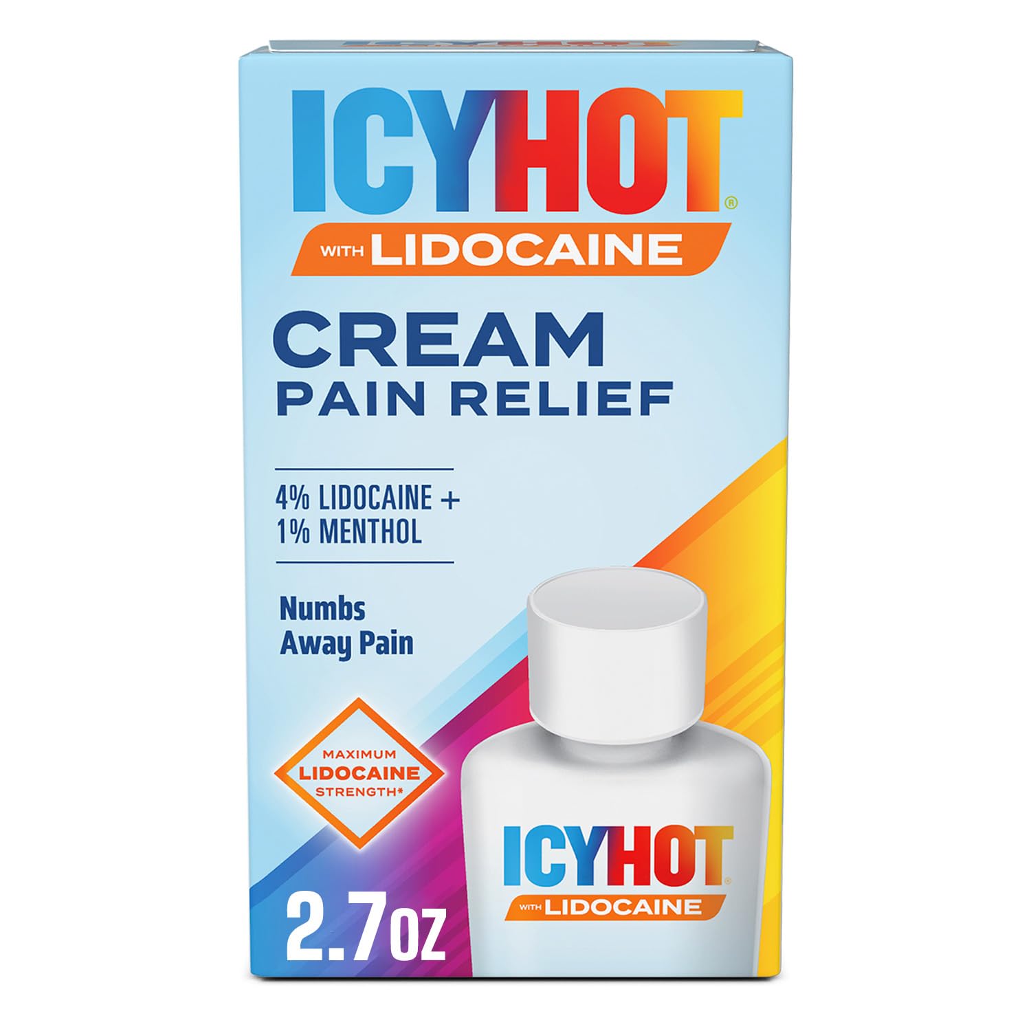 Icy Hot Max Strength Pain Relief Cream with Lidocaine Plus Menthol, 2.7 Ounces Icy HotAu supplements