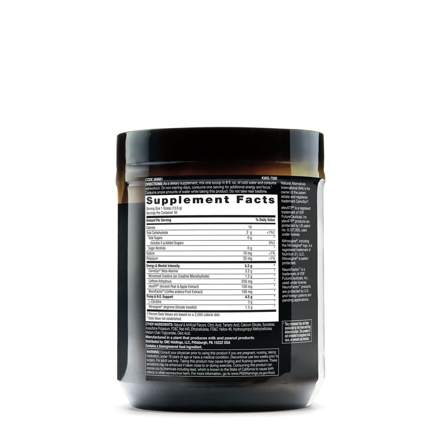 BEYOND RAW LIT | Clinically Dosed Pre-Workout Powder | Contains Caffeine, L-Citrulline BEYOND RAWUS supplements