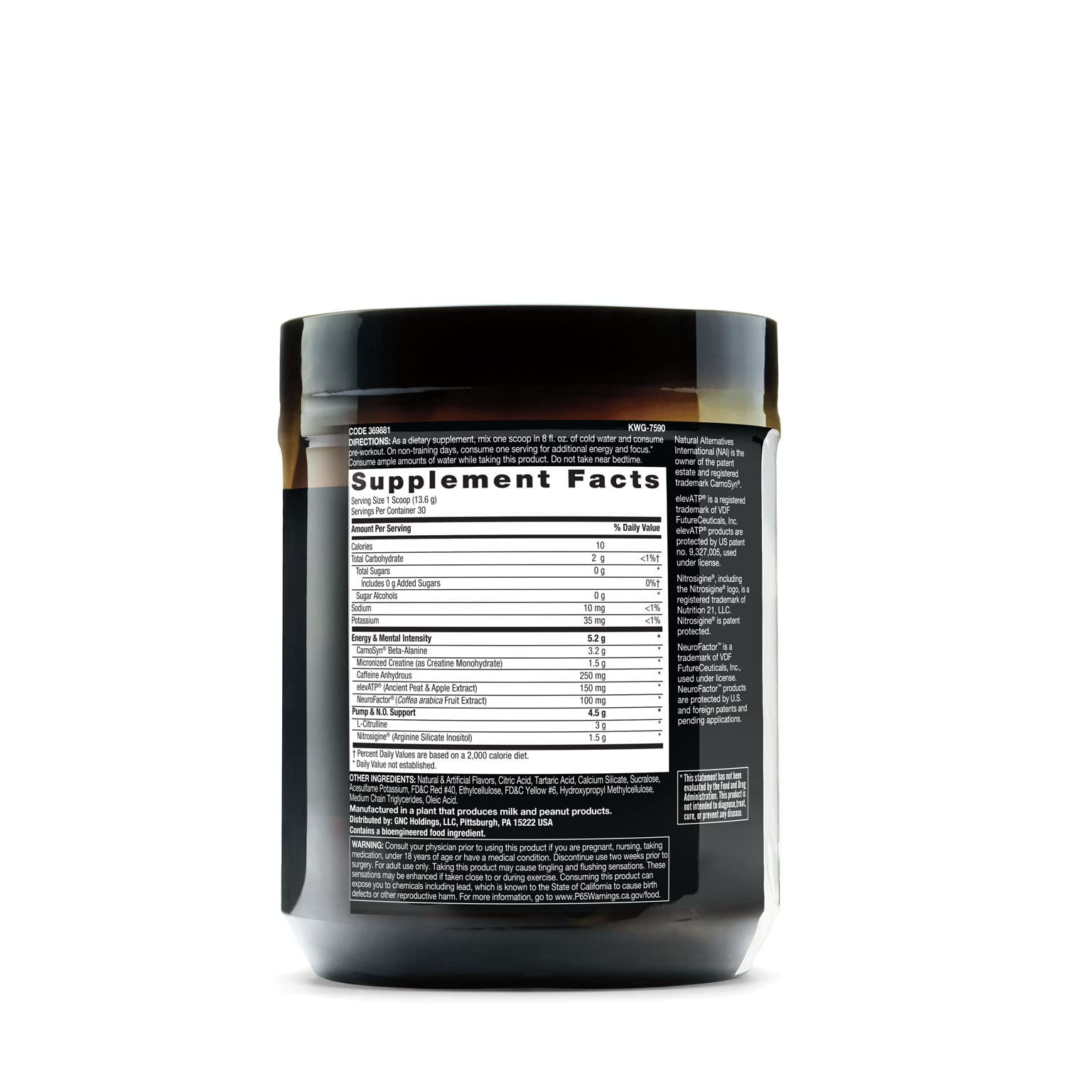 BEYOND RAW LIT | Clinically Dosed Pre-Workout Powder | Contains Caffeine, L-Citrulline BEYOND RAWAu supplements