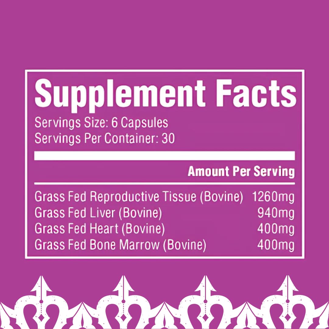 The Fittest Queen Organ Supplement, Hormone & Energy Support, 180 Capsules The Fittest EverAu supplements