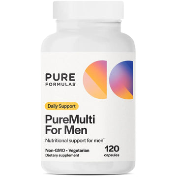 PureFormulas PureMulti for Men - Daily Comprehensive Multivitamin for Men's Health, Vitality, Energy, Focus, & Performance. Mens Vitamins A, C, D, E, & B12 PureFormulasAu supplements