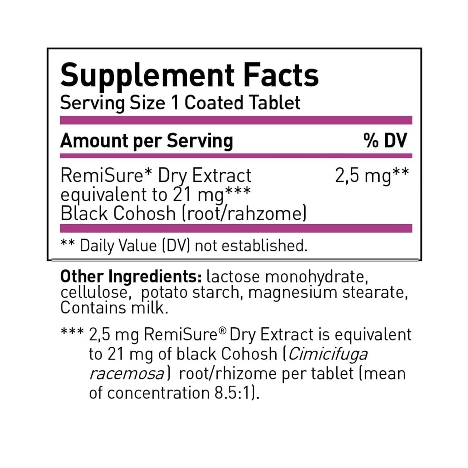 Remifemin Menopause Symptoms Relief - Clinically Proven Ingredients - Menopause Supplements - Black Cohosh - Estrogen-Free - Made in Germany - 60 Tablets RemifeminAu supplements
