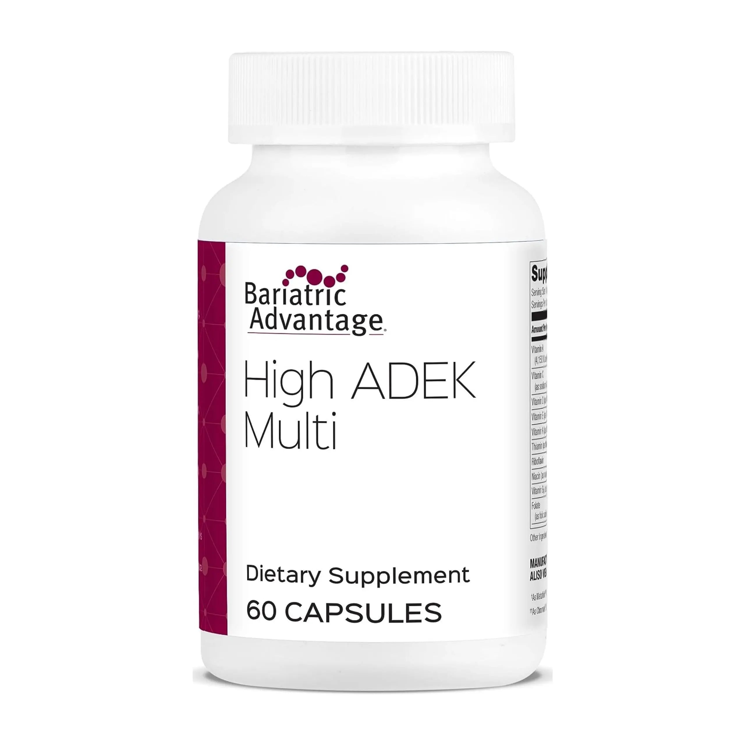 Bariatric Advantage High ADEK Multi - for Bariatric Surgery Patients - Multivitamin with Vitamins A, D, E, K & Trace Minerals Bariatric AdvantageAu supplements