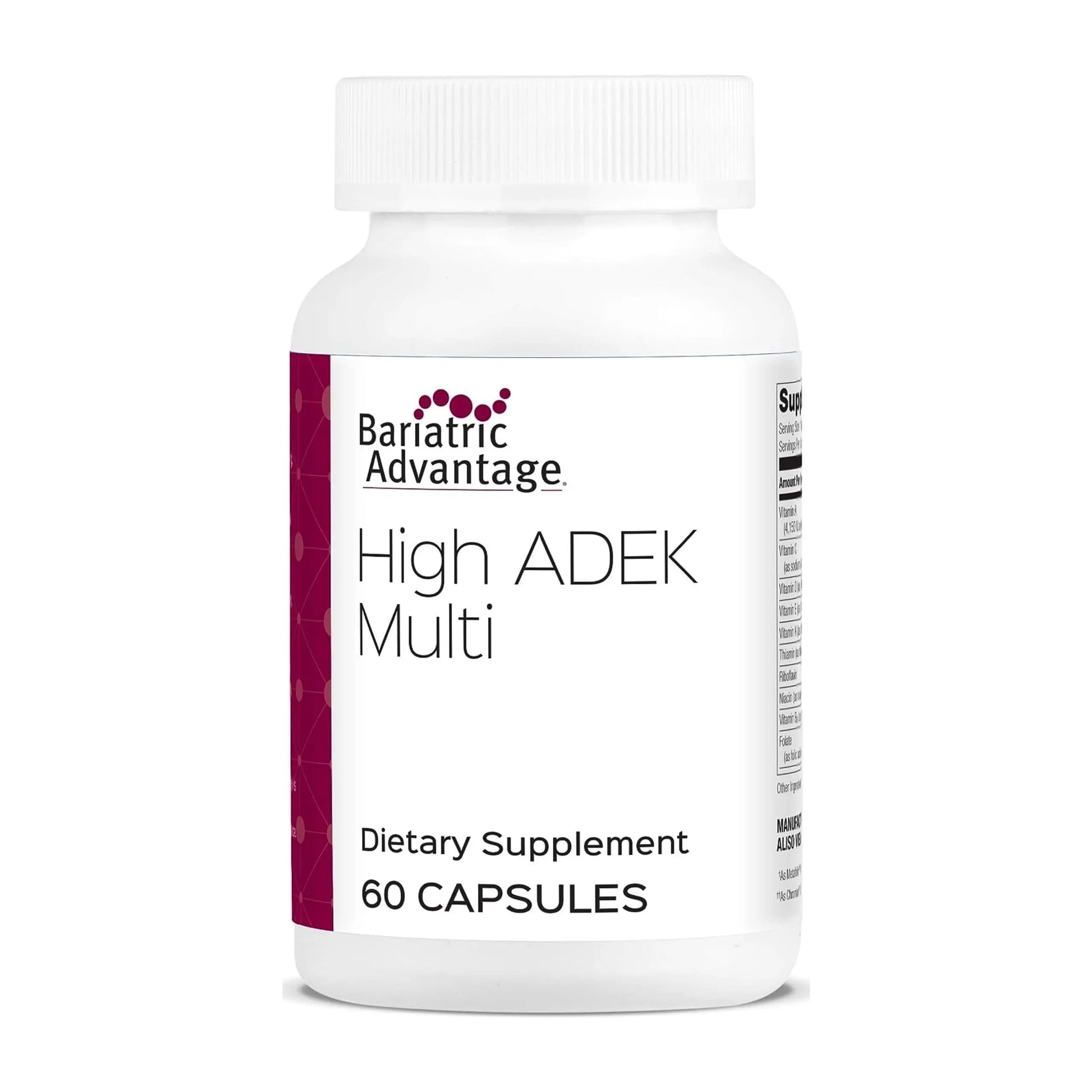 Bariatric Advantage High ADEK Multi - for Bariatric Surgery Patients - Multivitamin with Vitamins A, D, E, K & Trace Minerals Bariatric AdvantageAu supplements