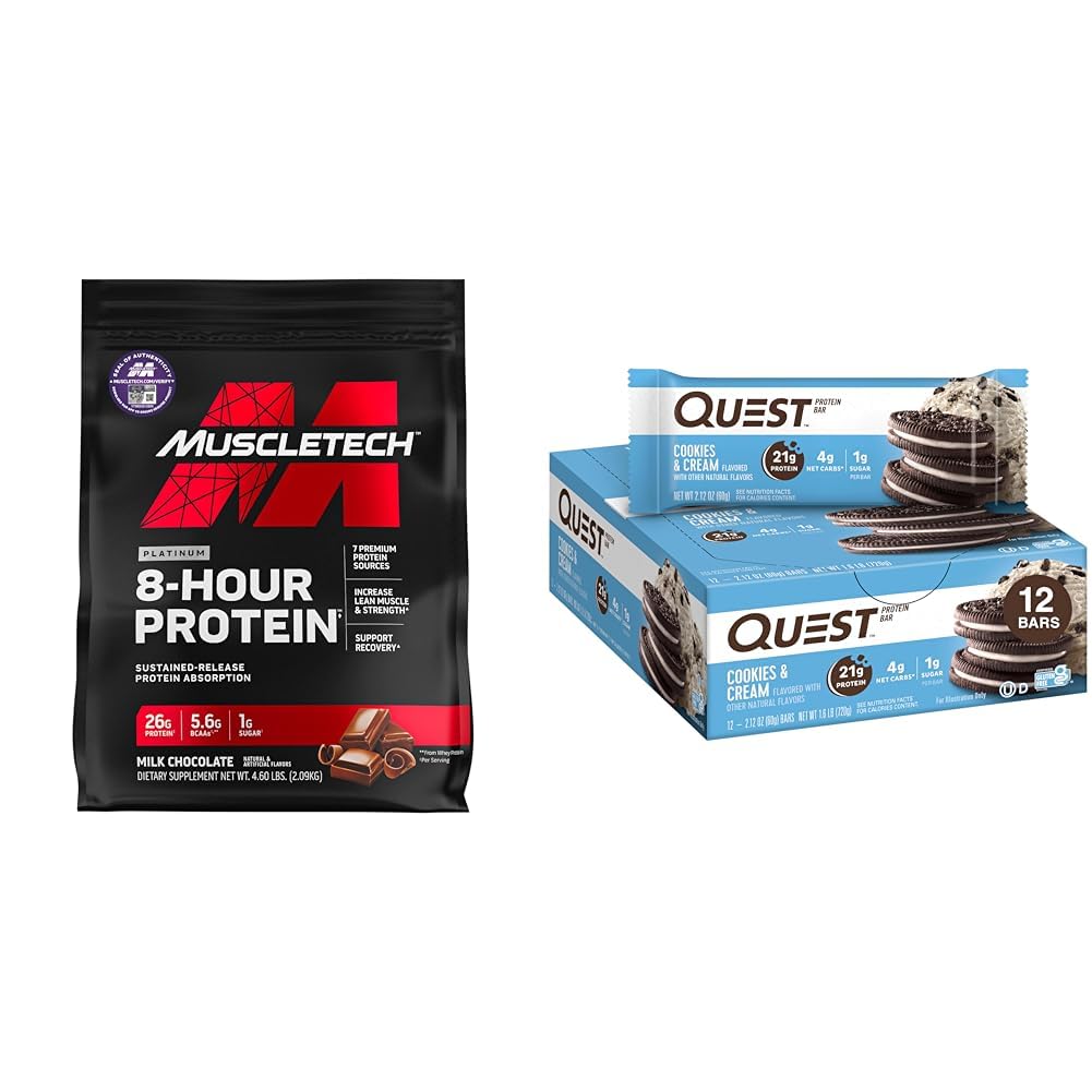 Muscletech Whey Protein Powder Phase8 Protein Powder & Quest Nutrition Cookies MuscletechUS supplements
