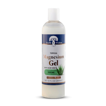 Health and Wisdom Pure Magnesium Gel with Seaweed Extract and Aloe Vera - Topical Muscle & Joint Relief- Natural and Pure Skin & Scalp Moisturizing - Enhanced Absorption - 12 Fl oz Health and WisdomAu supplements