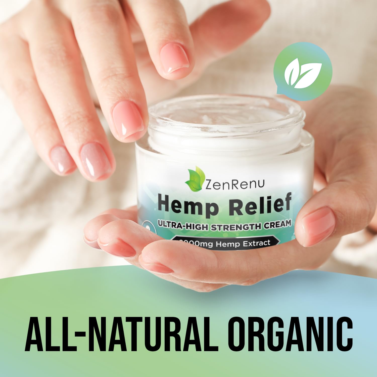 Hemp Cream Maximum Strength - Menthol Rub with Hemp Oil, Arnica, Lavender, Aloe Vera, Kava Kava, & Camphor - Natural Hemp Muscle Rub Cream for Skin, Muscles & Joints - ZenRenu, 4 oz ZenrenuAu supplements