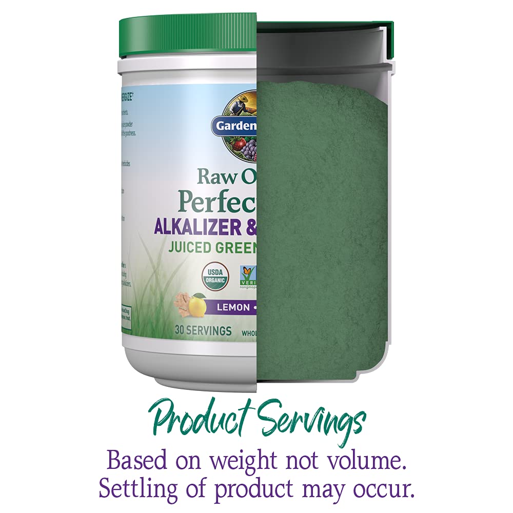 Garden of Life Raw Organic Perfect Food Alkalizer and Detoxifier, Lemon Ginger Flavored Superfood Powder Supplement, 30 Servings Garden of LifeAu supplements