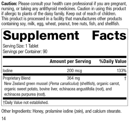 Standard Process Iodomere - Whole Food Metabolism and Thyroid Support with Echinacea Standard Process Inc.US supplements