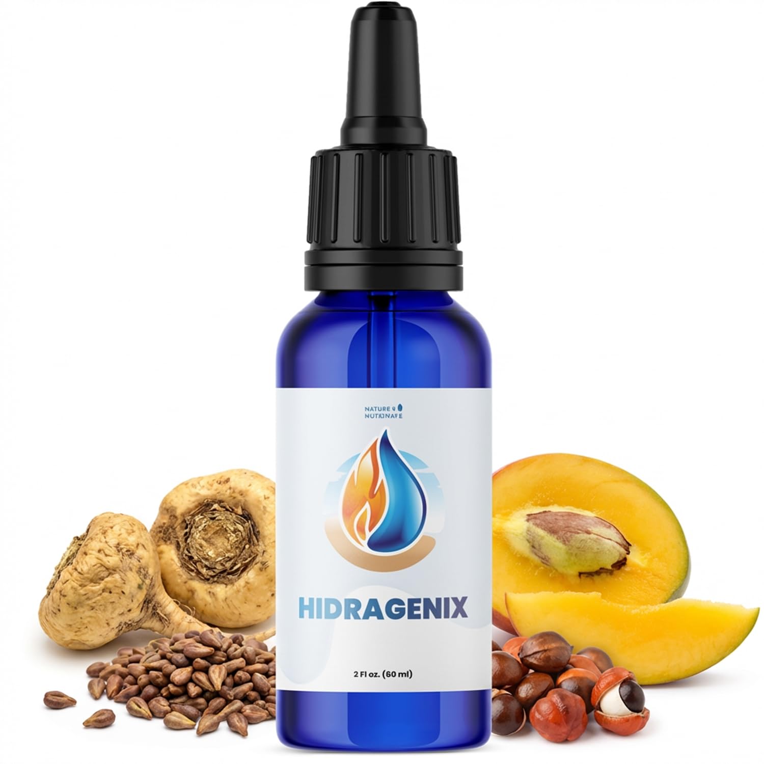 Hidragenix – Natural Herbal Supplement with Maca, Green Tea, Grape Seed & More – Non-GMO, 60 Servings – Manufactured in the USA, 2 FL.OZ, 60ml - 1 Month Supply Nature’s NutriWaveAu supplements