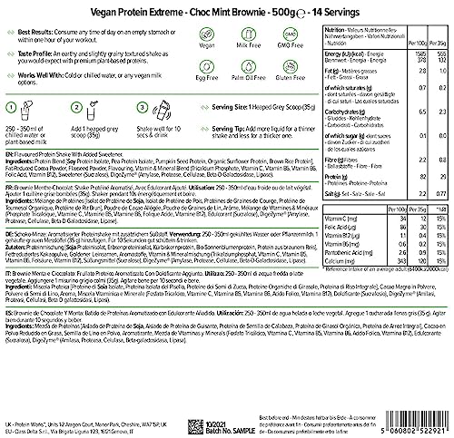 Protein Works - Vegan Protein Extreme | 29g Plant Based Protein | Added Vitamin Blend Protein WorksAu supplements