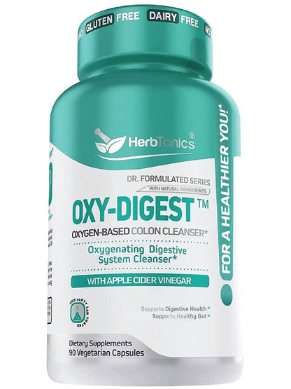 Herbtonics Oxygen Based Colon Cleanse and Detox Digestive System Formula | with Apple HerbtonicsUS supplements