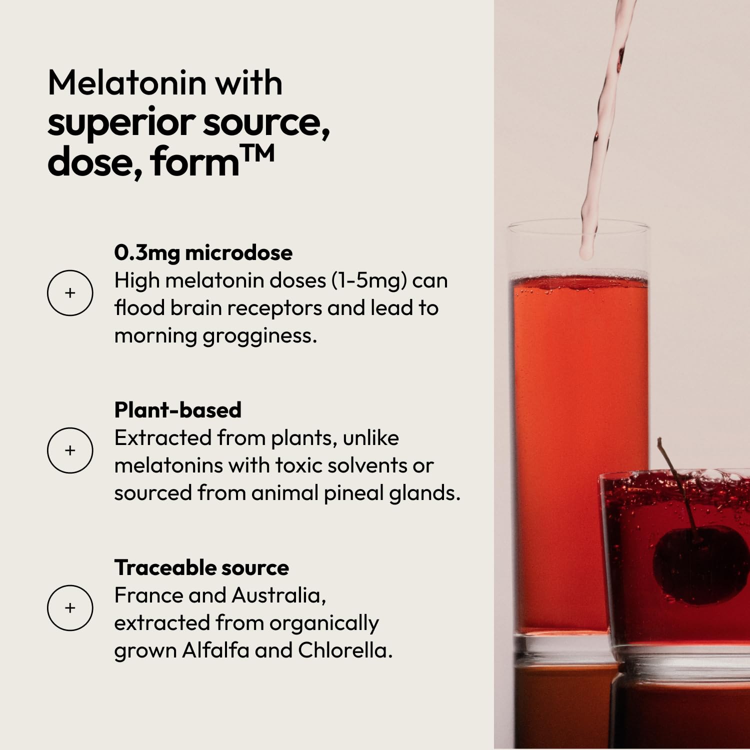 Moon Juice Sleepy Magnesi-Om - Sleep Supplement Powder with Magnesium Glycinate, L-Theanine & Plant-Based Melatonin, Sugar-Free Bedtime Drink Mix for Deep Sleep w/o Grogginess, Cherry, 35 Servings Moon JuiceAu supplements