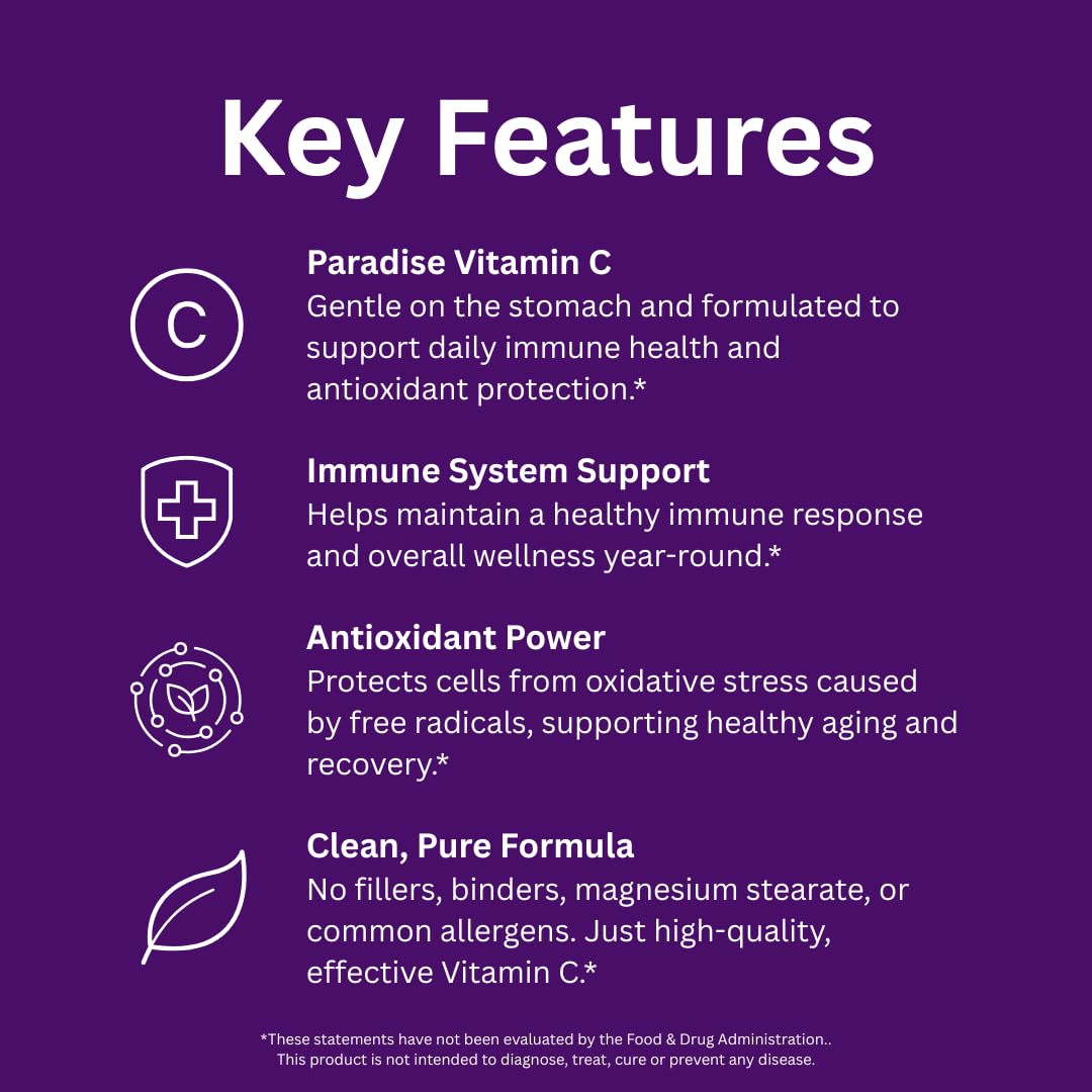 Paradise Herbs Earth's Blend Vitamin C with Nature's C and Adaptogens, Superfoods Base of Probiotics & Organic Alkalizing Greens, 90 Vegetarian Capsules Paradise HerbsAu supplements
