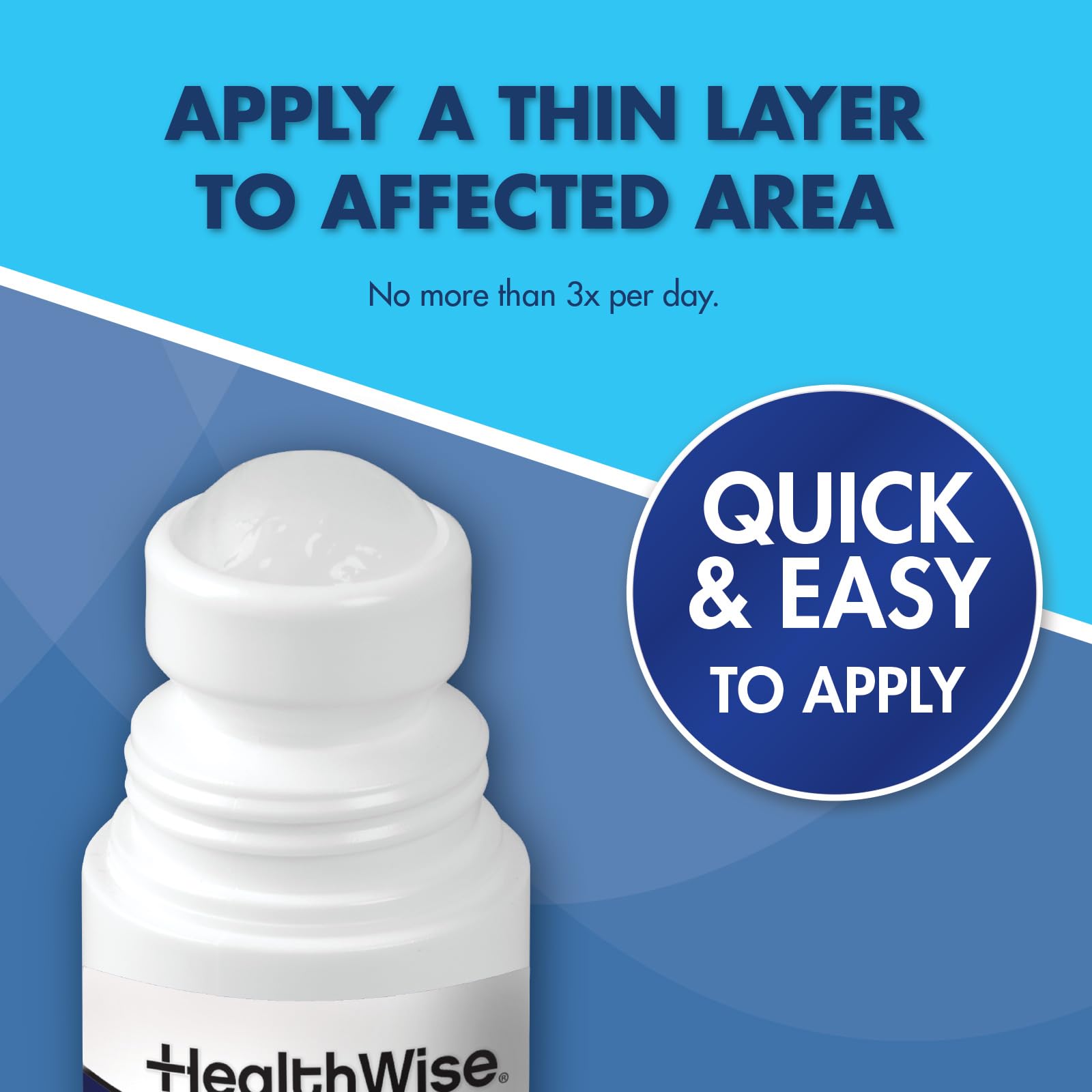 HealthWise 16% Menthol Roll-On | Cold Hot Sensation | Pain Relief Liquid | 2.5 oz. 73 mL | Non-Greasy Formula | Immediate Penetrating Action | Topical Analgesic HealthWiseAu supplements