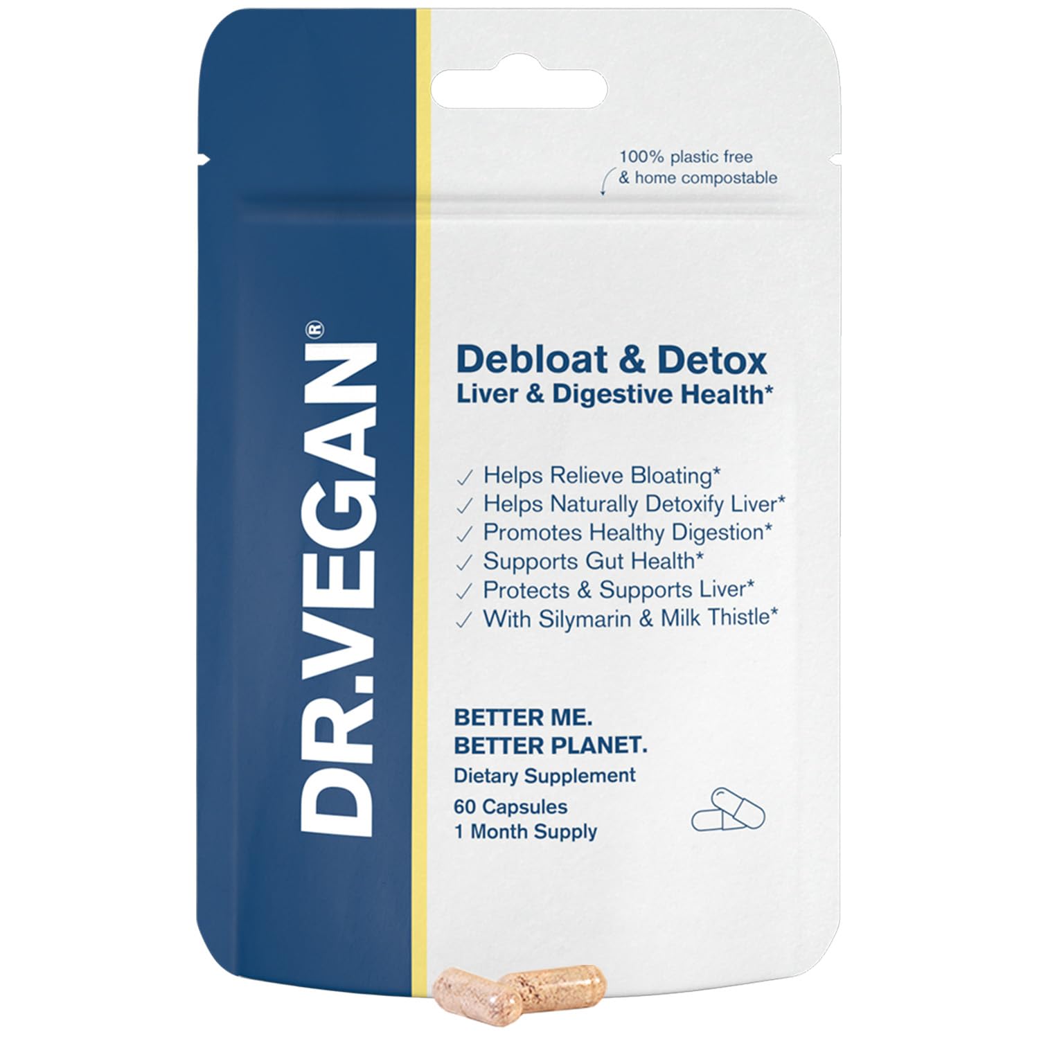 DR.VEGAN Debloat & Detox | Bloating, Digestion, Liver Support | Vitamins & Supplements dr veganAu supplements