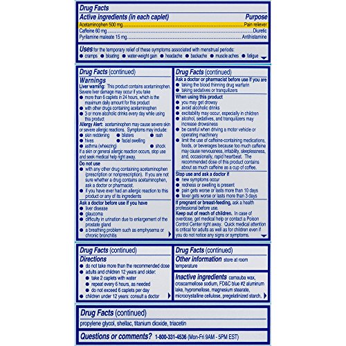 Midol Complete, Menstrual Period Symptoms Relief Including Premenstrual Cramps MidolAu supplements