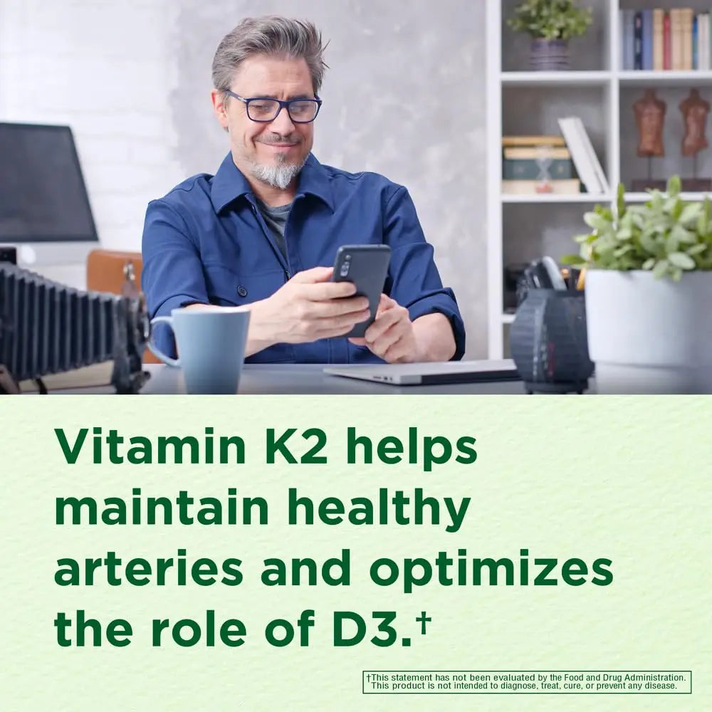 INNERVISNUTRITION Vitamin D3 5000 IU + K2 MK-7 100mcg – Bone, Heart & Immune Support, Easy to Swallow, 60 Capsules INNERVISNUTRITIONAu supplements