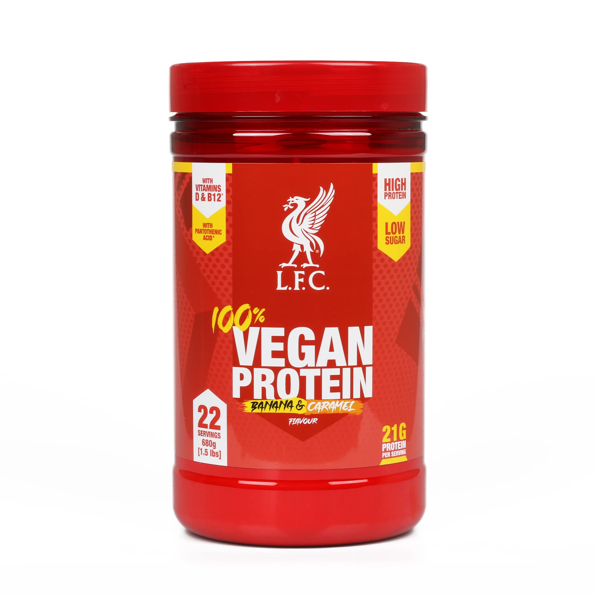 LFC Vegan Protein Powder Banana Caramel Flavour 680g 100% Vegan Protein Powder 21g High Protein, Vector ConsumerAu supplements