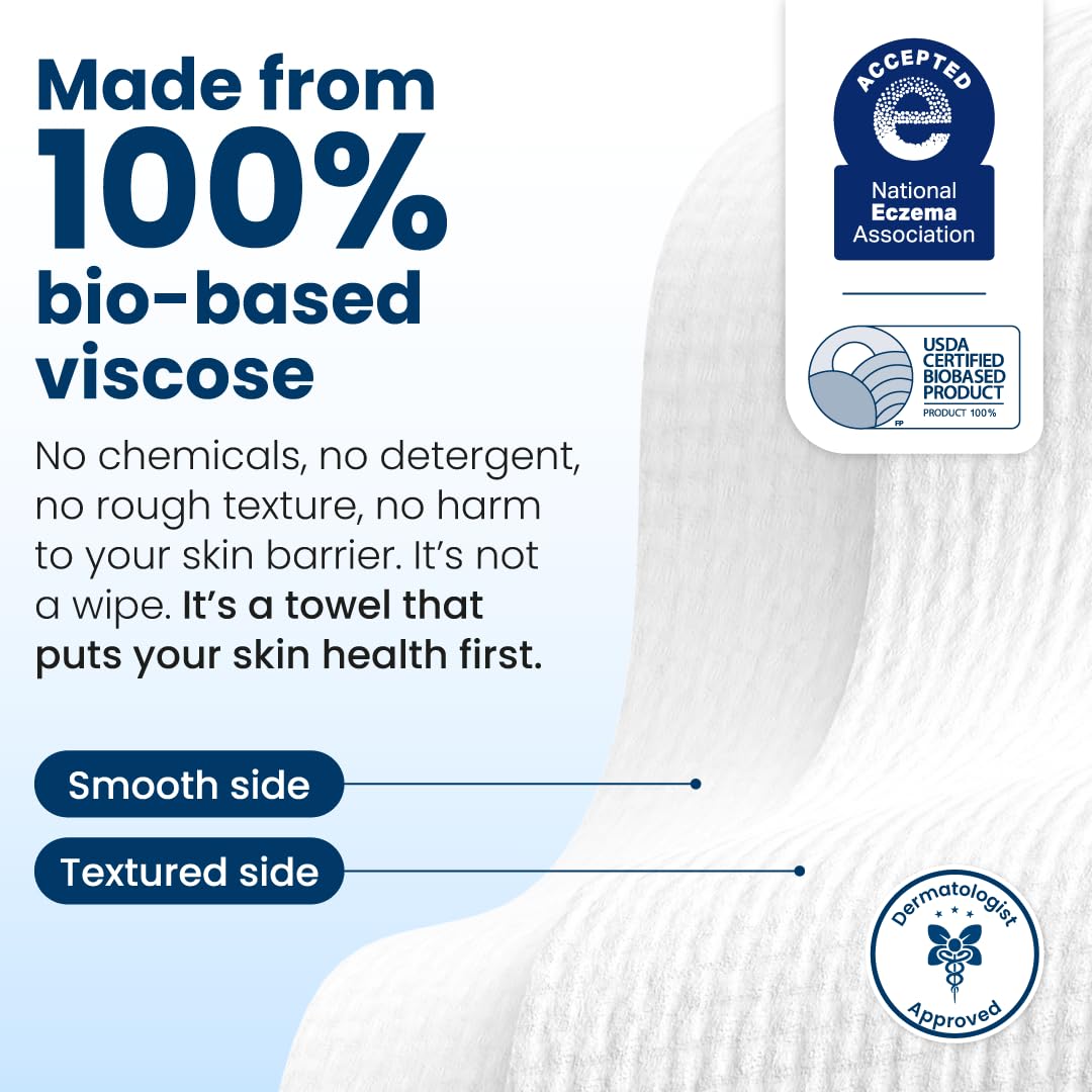 Clean Skin Club Clean Towels XL®, 100% USDA Biobased Face Towel, Disposable Face Towelette, Eczema Association Accepted, Makeup Remover Dry Wipes, Ultra Soft, 1 Pack, 50 Ct CLEAN SKIN CLUBAu supplements