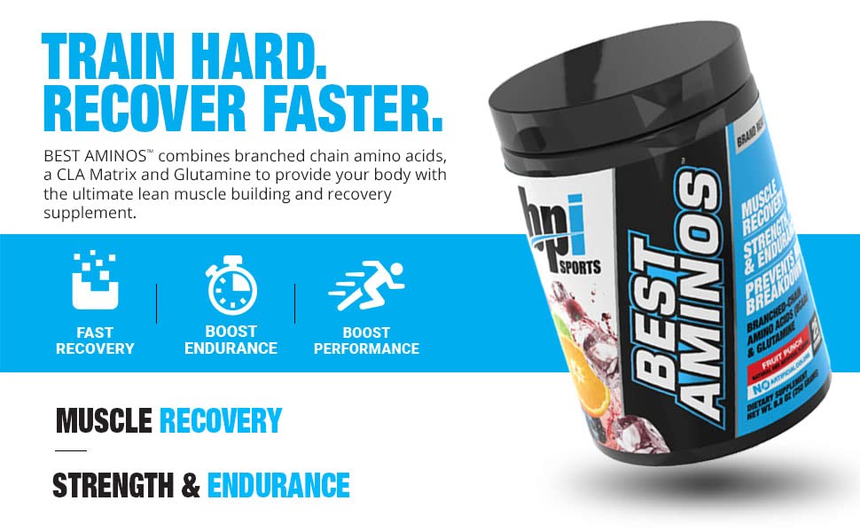 BPI Sports Best Aminos - BCAA Powder Post Workout & Glutamine Recovery Drink BPI SportsUS supplements